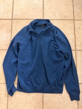 Mercer + Mettle Blue Quarter-Zip Pullover